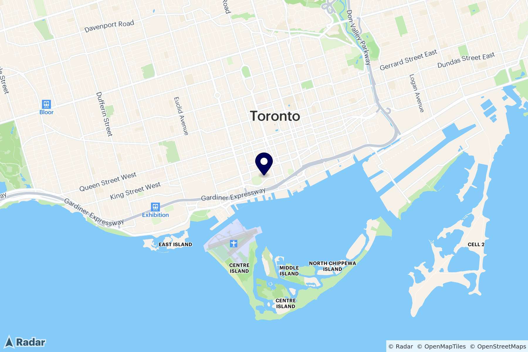 Radar Static Map over Toronto